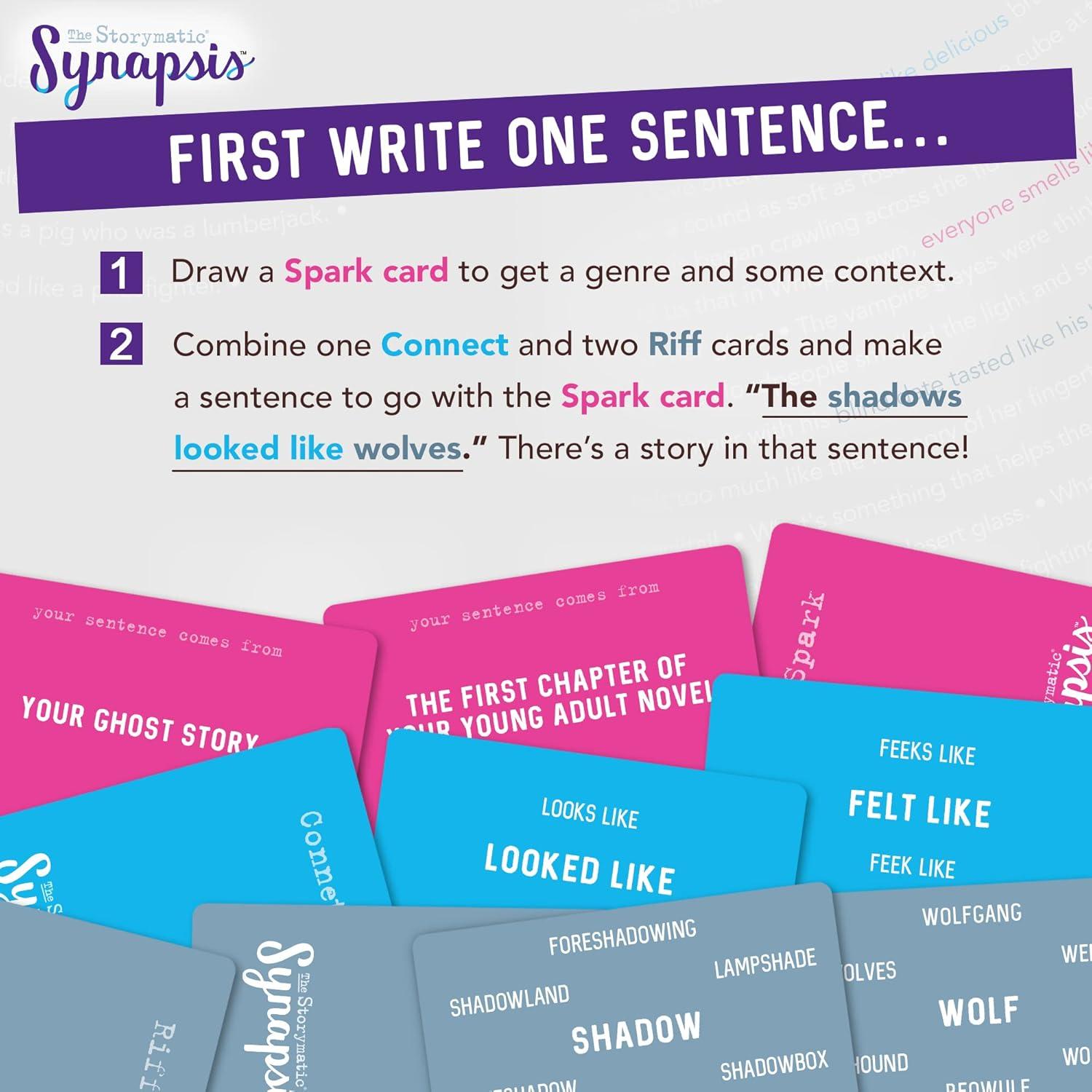 Juego de Escritura Creativa Storymatic Synapsis - 250 Prompts