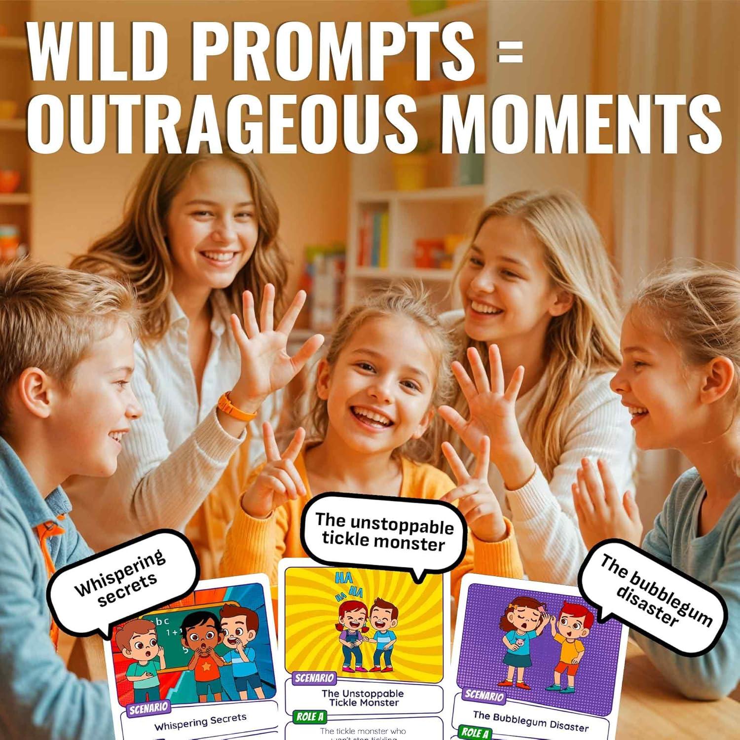 Juego de Charadas QUOKKA para Niños 8+ - 120 Escenarios Divertidos