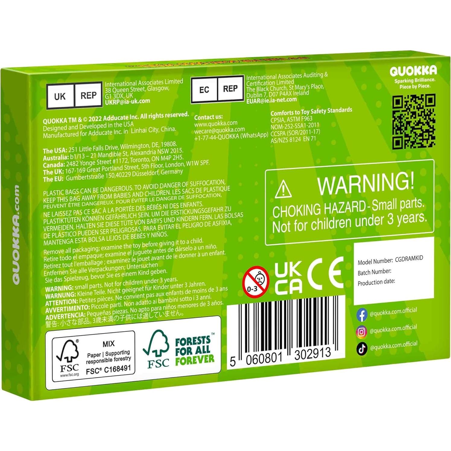 Juego de Charadas QUOKKA para Niños 8+ - 120 Escenarios Divertidos