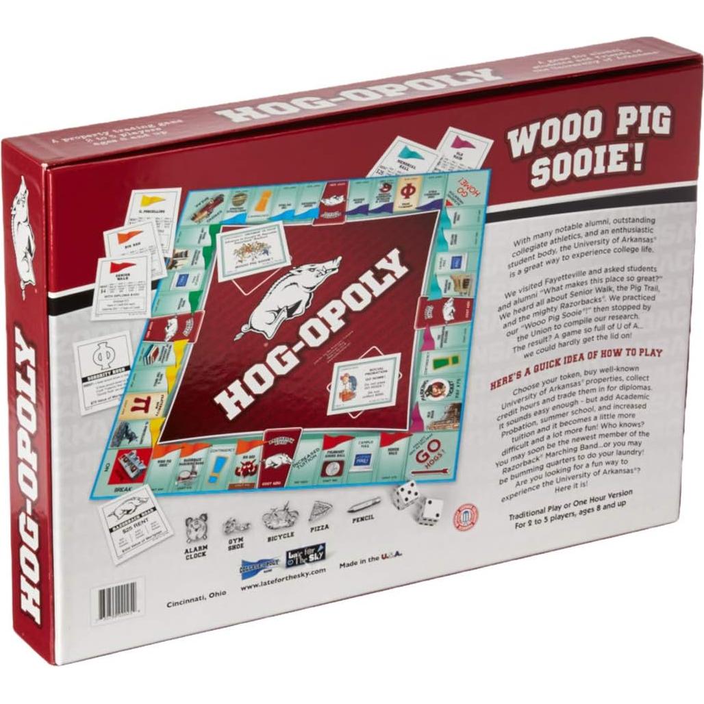 Juego de mesa Hogopoly Tarde para el Cielo Arkansas 2-6 jugadores
