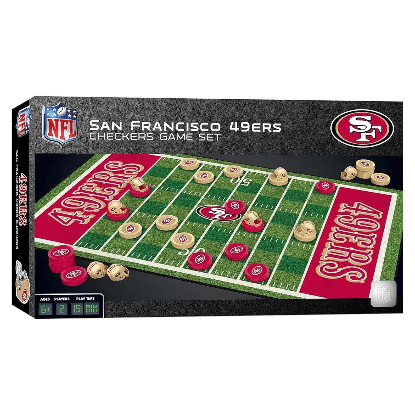 Juego de Damas NFL MasterPieces San Francisco 49ers 33x54.6cm