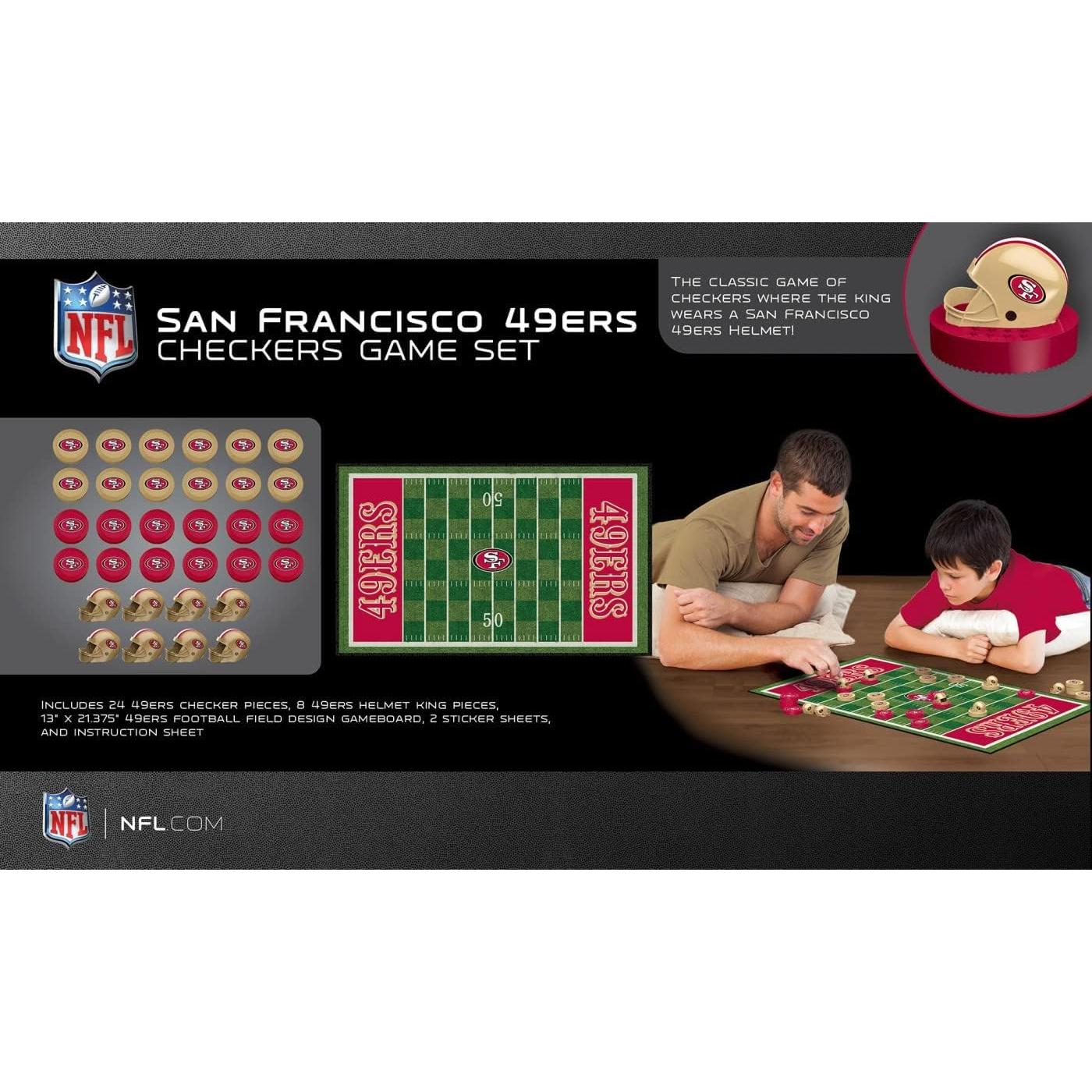 Juego de Damas NFL MasterPieces San Francisco 49ers 33x54.6cm