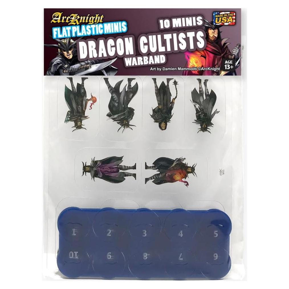 Miniaturas Planas Arcknight Cultistas Dragón - Banda 10p