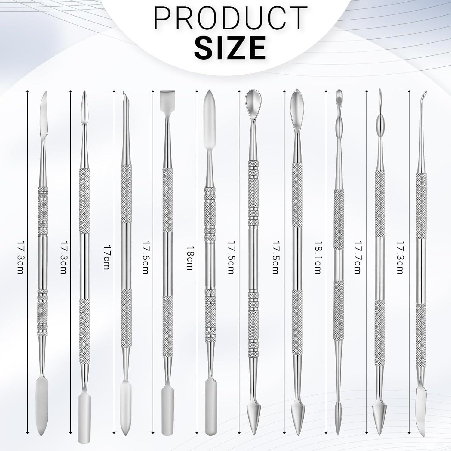 Set de 10 Herramientas de Esculpido Honoson de Acero Inoxidable