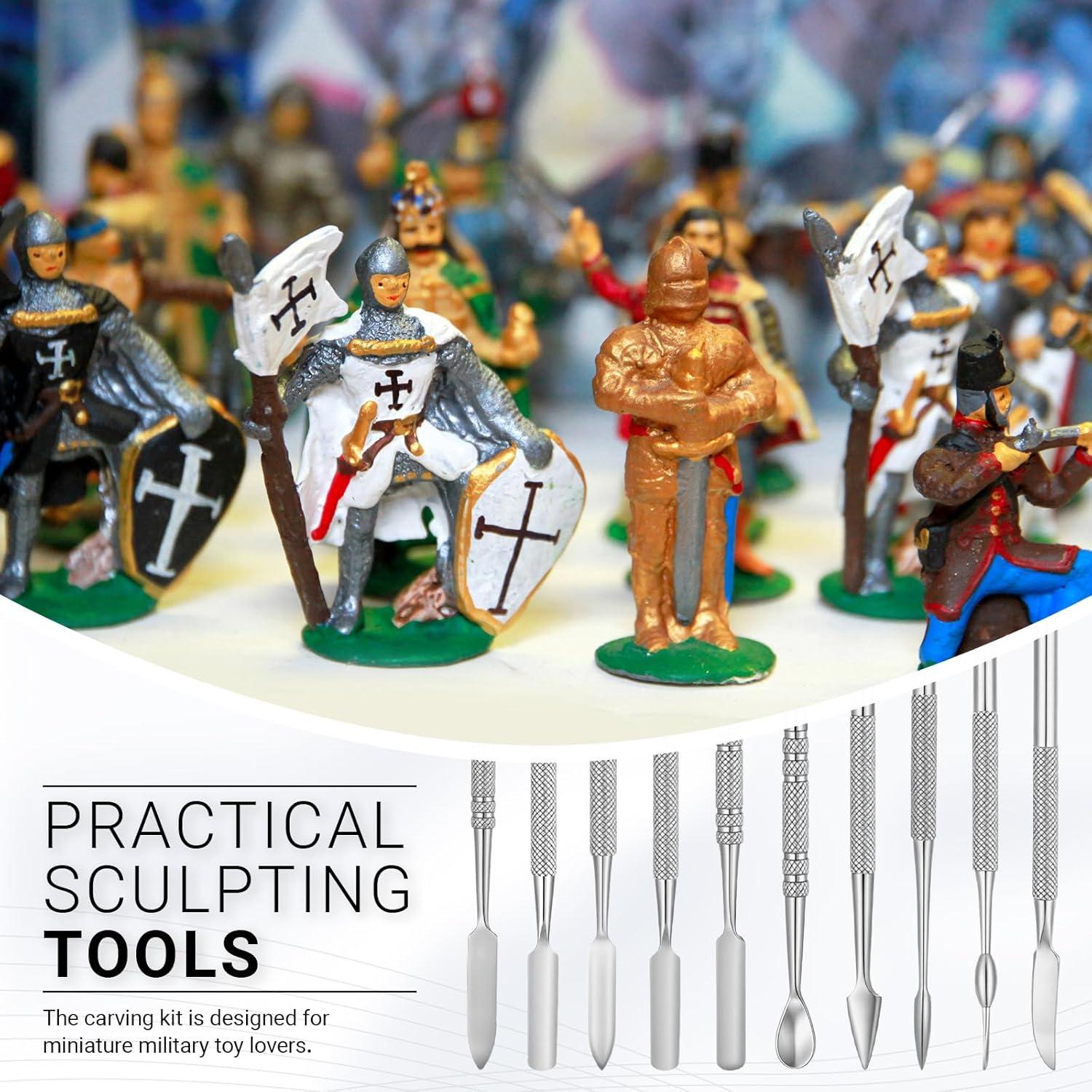 Set de 10 Herramientas de Esculpido Honoson de Acero Inoxidable