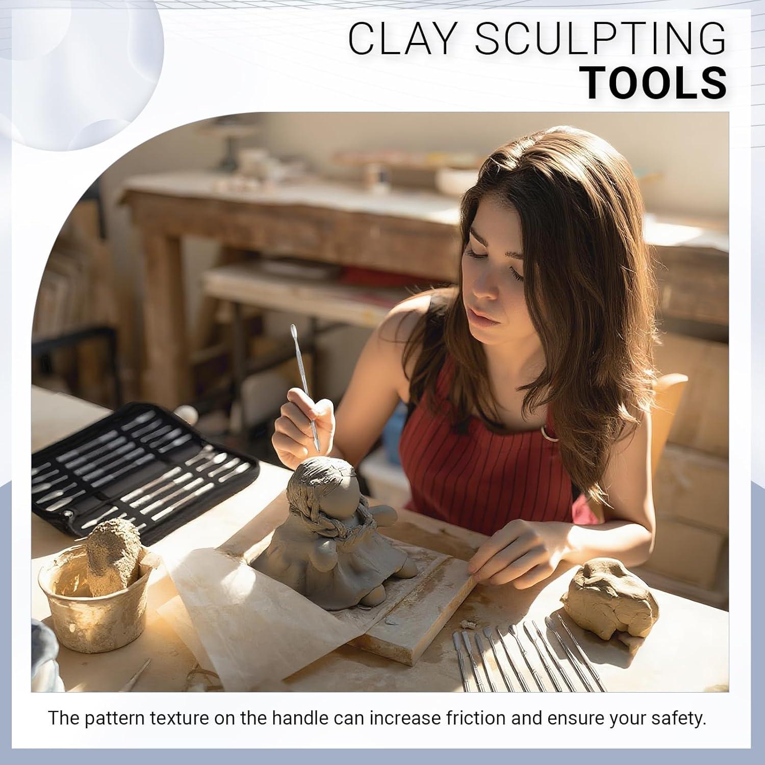 Set de 10 Herramientas de Esculpido Honoson de Acero Inoxidable