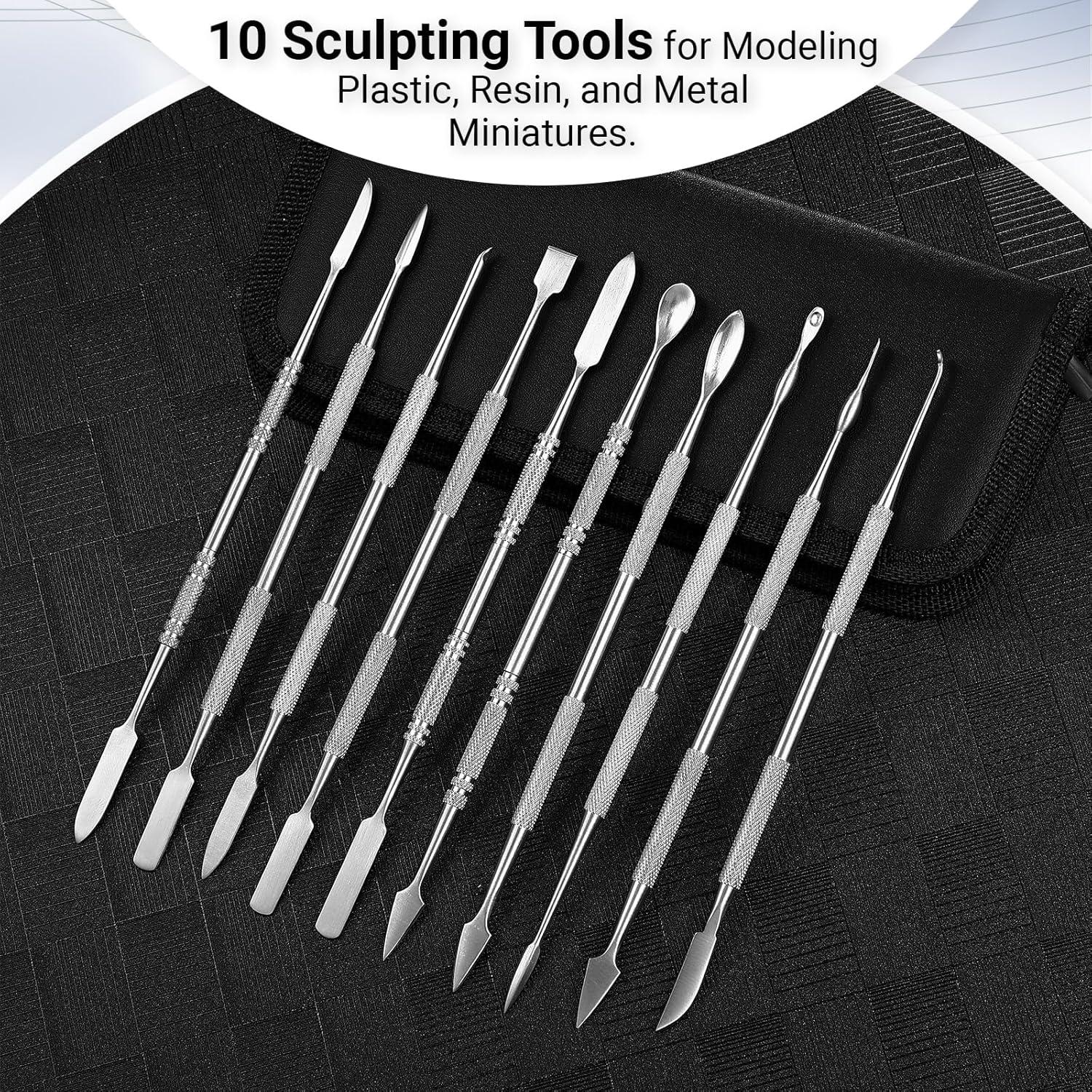 Set de 10 Herramientas de Esculpido Honoson de Acero Inoxidable