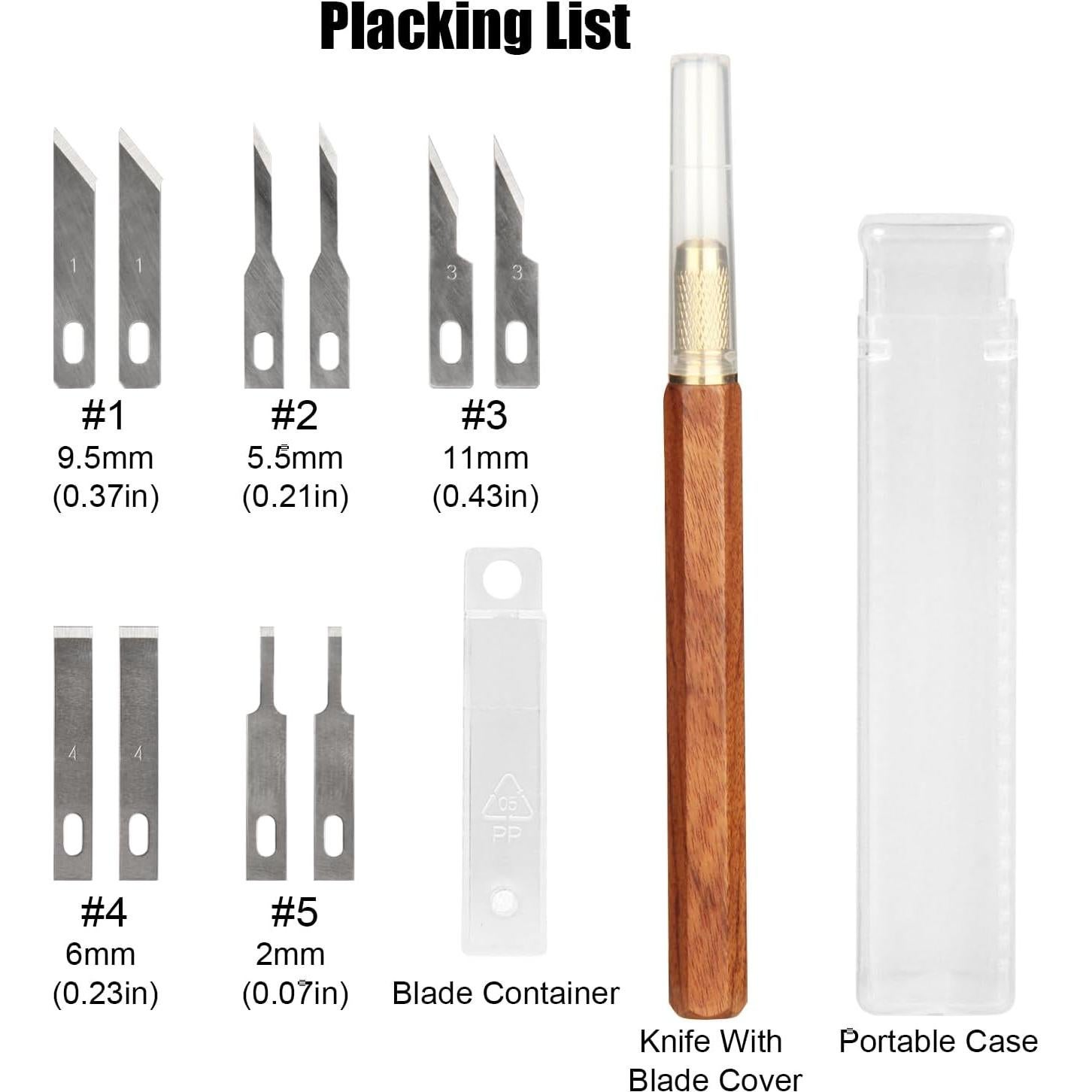 Cuchillo de Precisión TOOLCOOL TC-250731-841 con 10 Cuchillas SK5