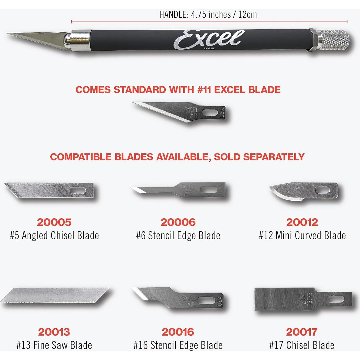 Juego de cuchillos de detalle Excel Blades K18 - Precisión y comodidad