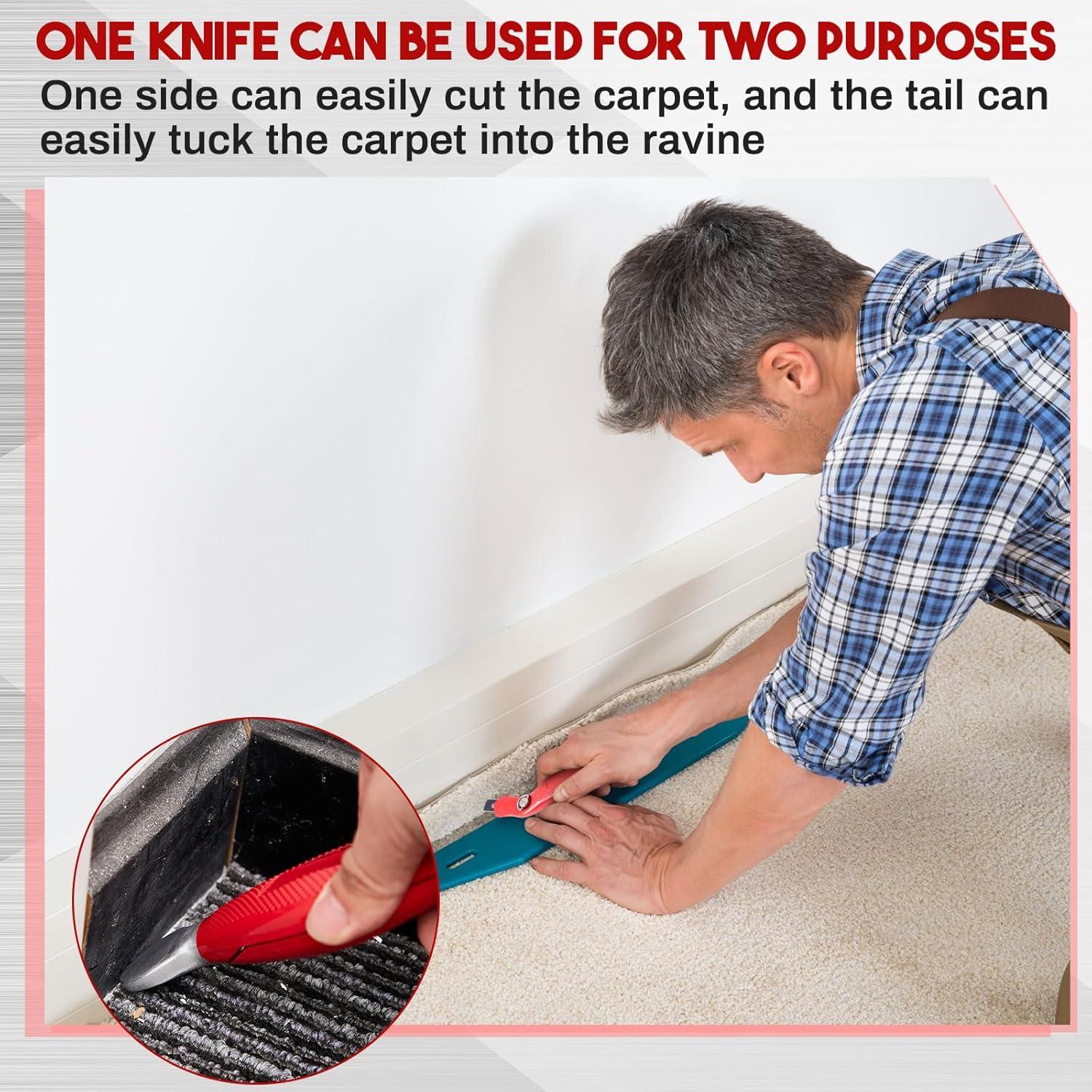 Cuchillos de Alfombra Lasnten 6 Piezas 20.32 cm Alta Resistencia