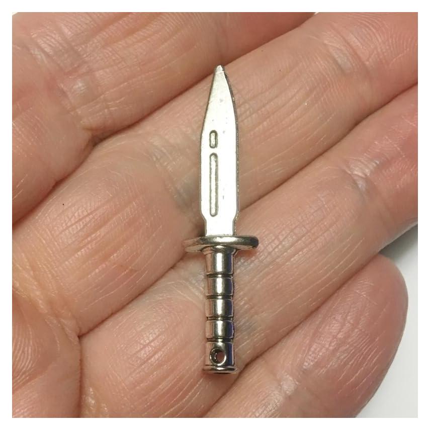 Cuchillo Daga Miniatura M9 Morezmore 40mm Metal Escala 1:6