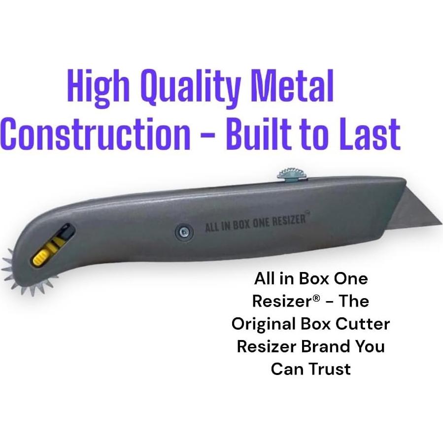 Cuchillo Utility Reductor de Cajas Todo en Uno 17.78 cm Metal