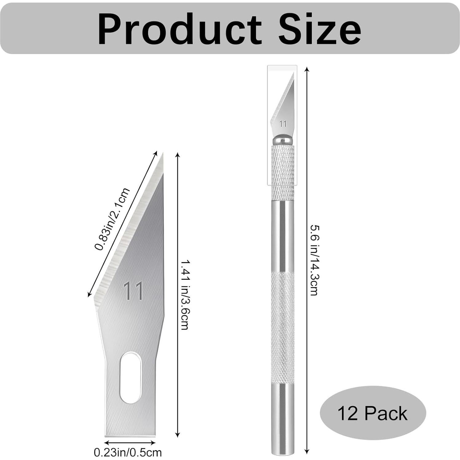 Juego de cuchillos de precisión VICROIC 12 piezas metal