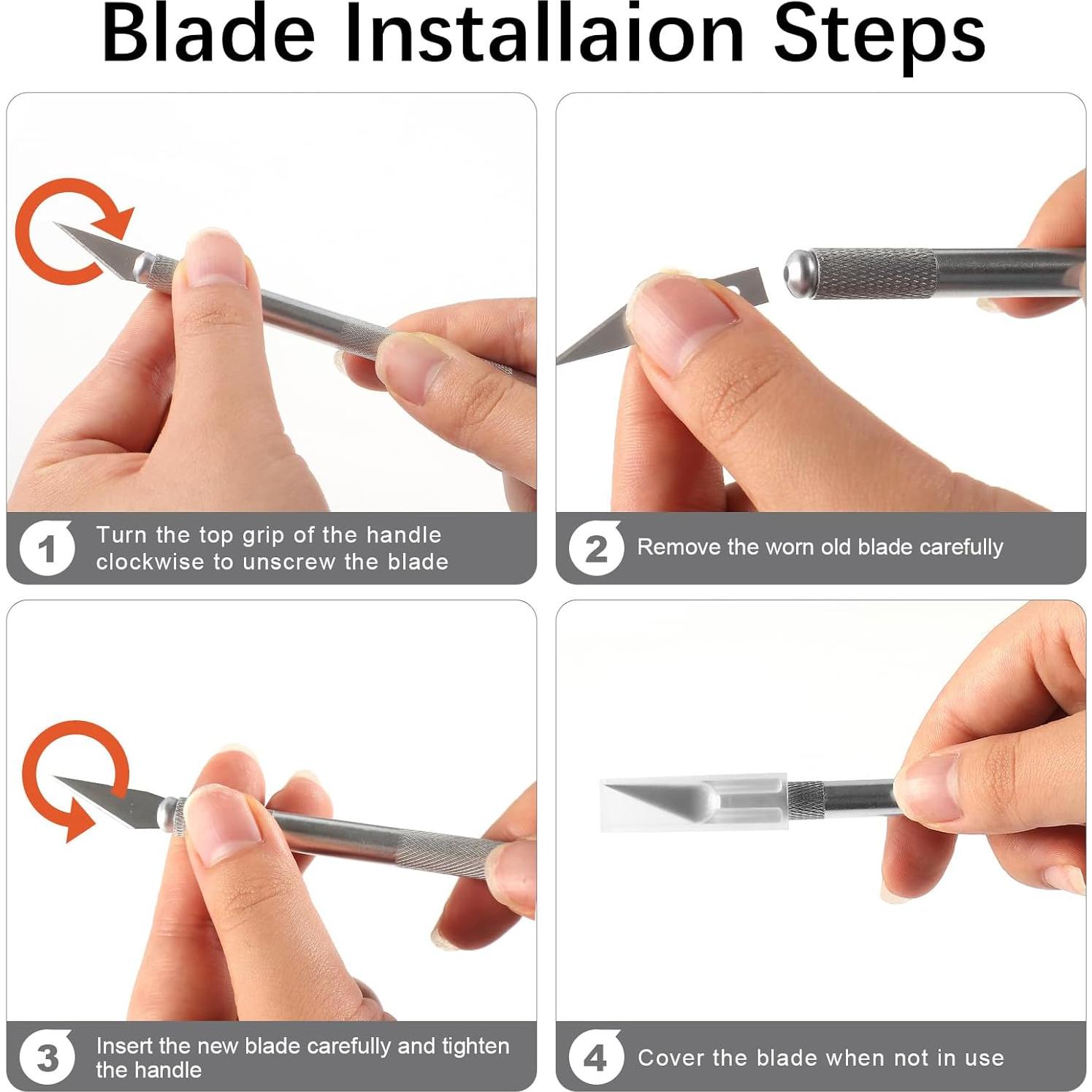 Juego de cuchillos de precisión VICROIC 12 piezas metal