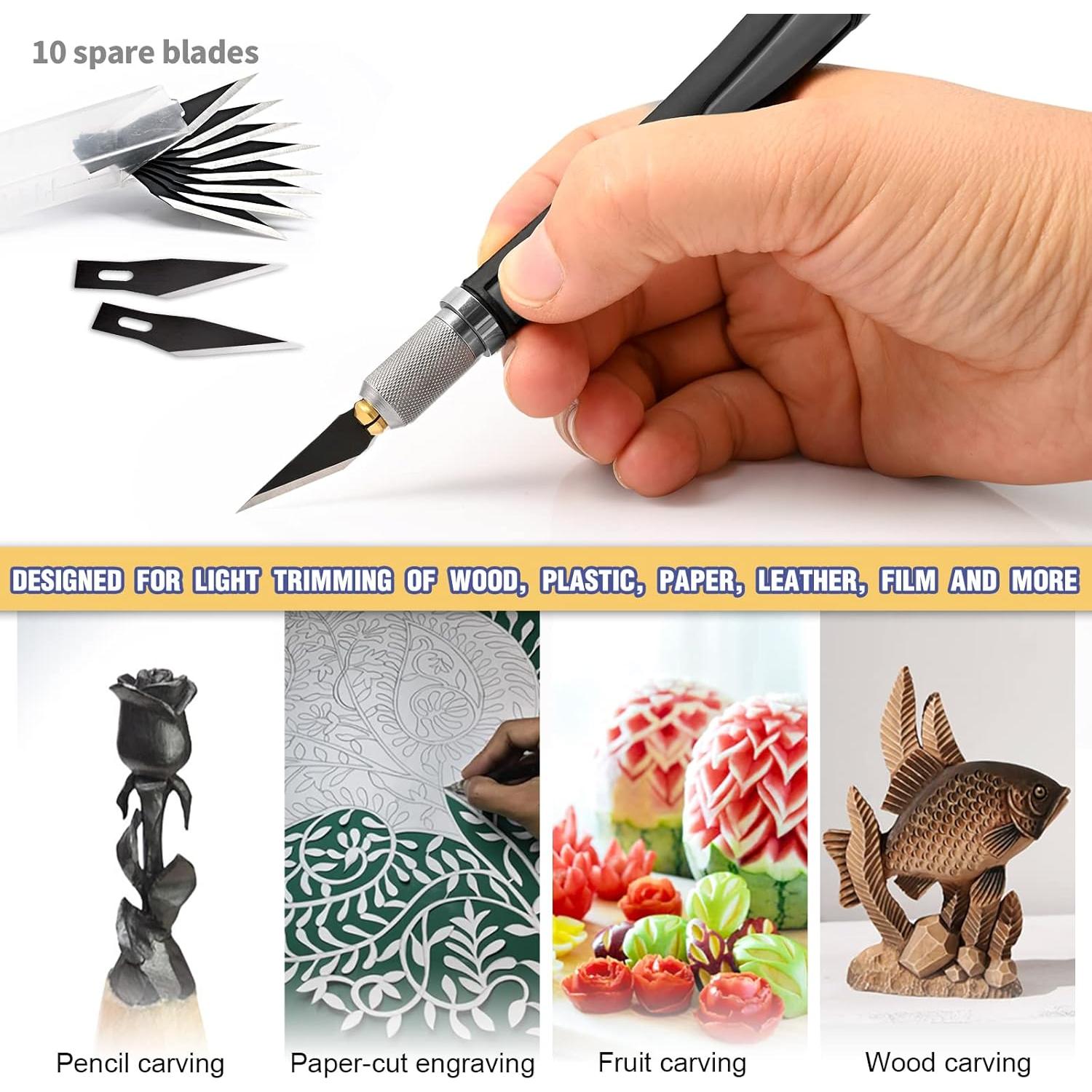 Cortador de Precisión NEWISHTOOL con 10 Cuchillas para Artesanía