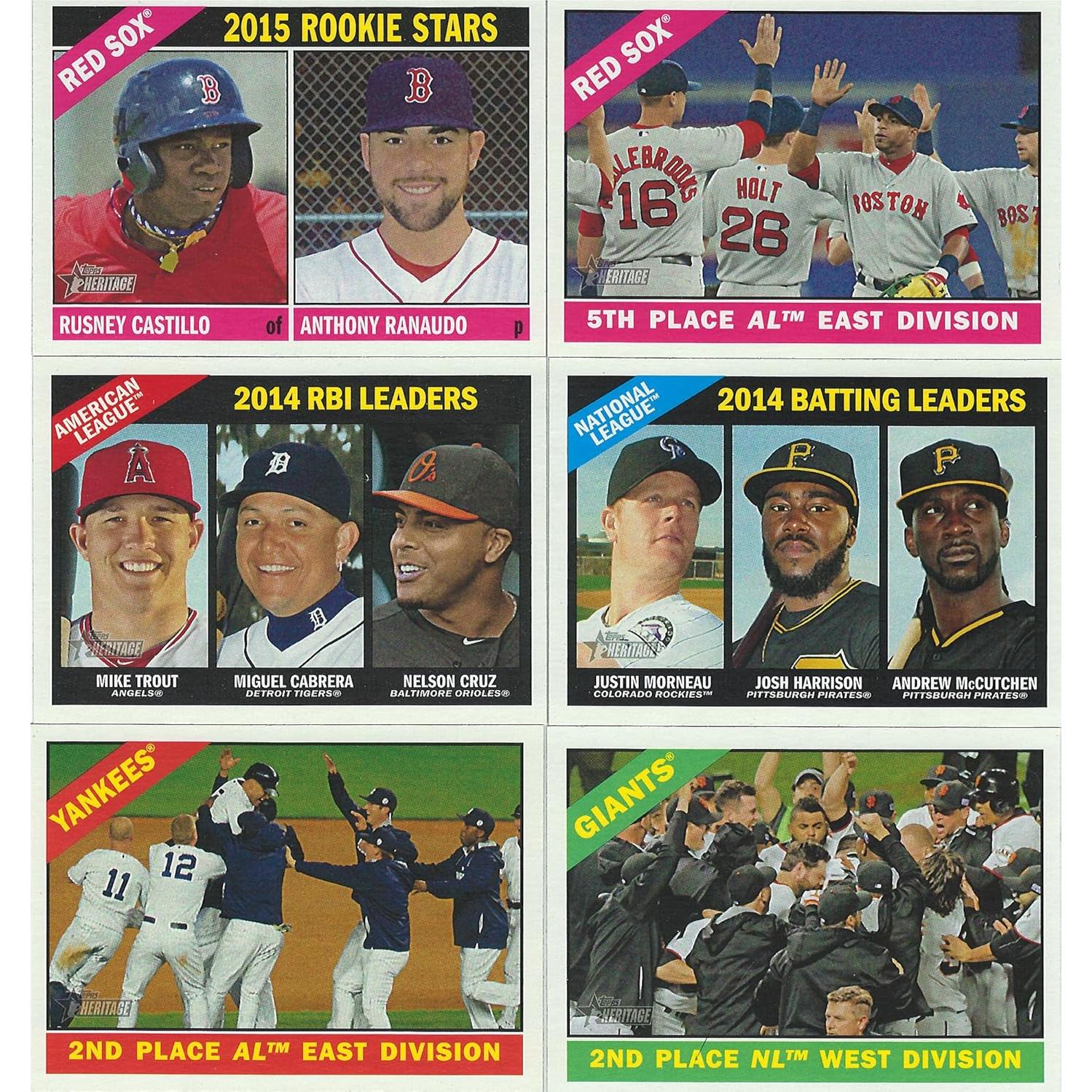 Conjunto Completo 425 Tarjetas Béisbol Topps Heritage 2015