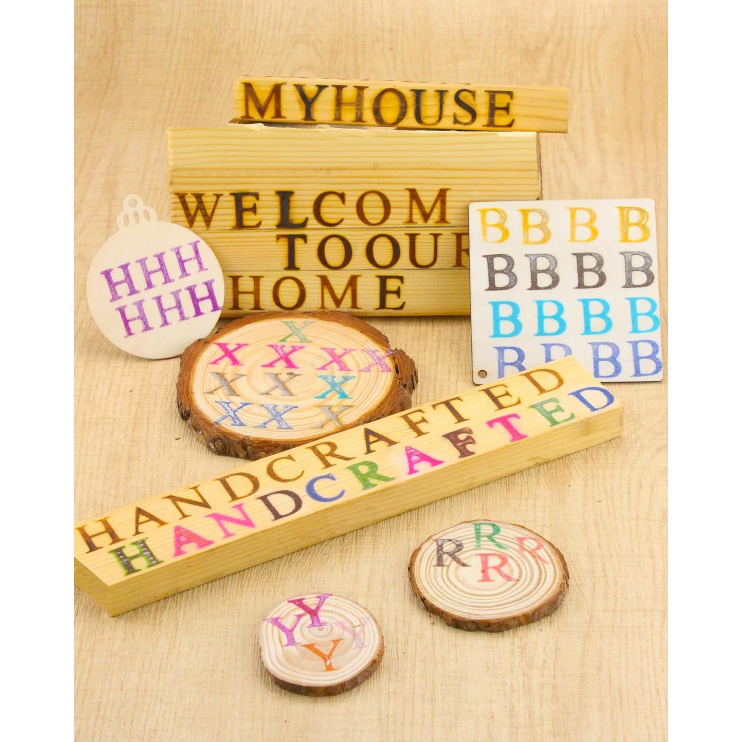 36 Piezas Letras y Números de Latón para Hierro de Marca 60W