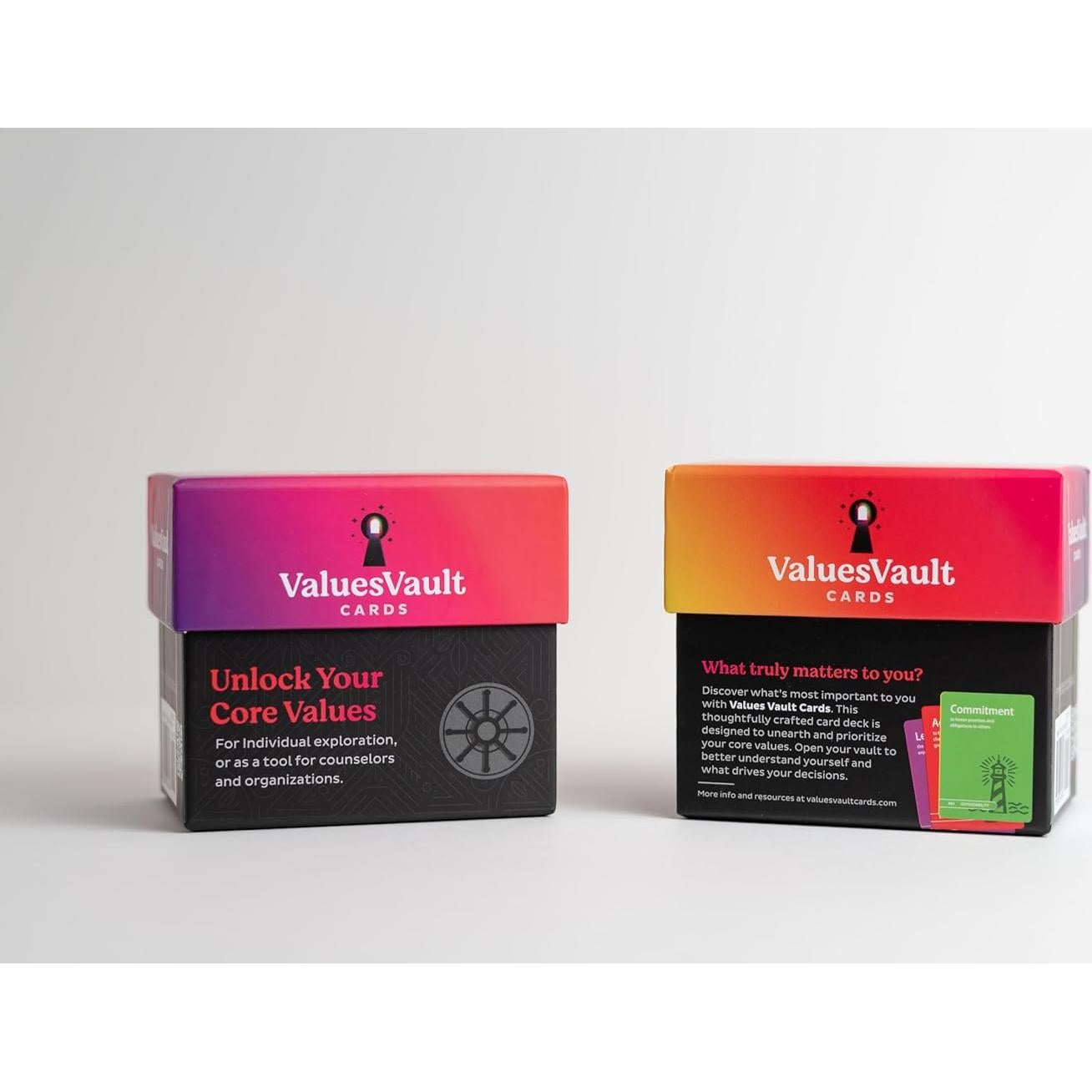 Cartas de Valores Vault - Baraja de Clasificación Personal y Profesional