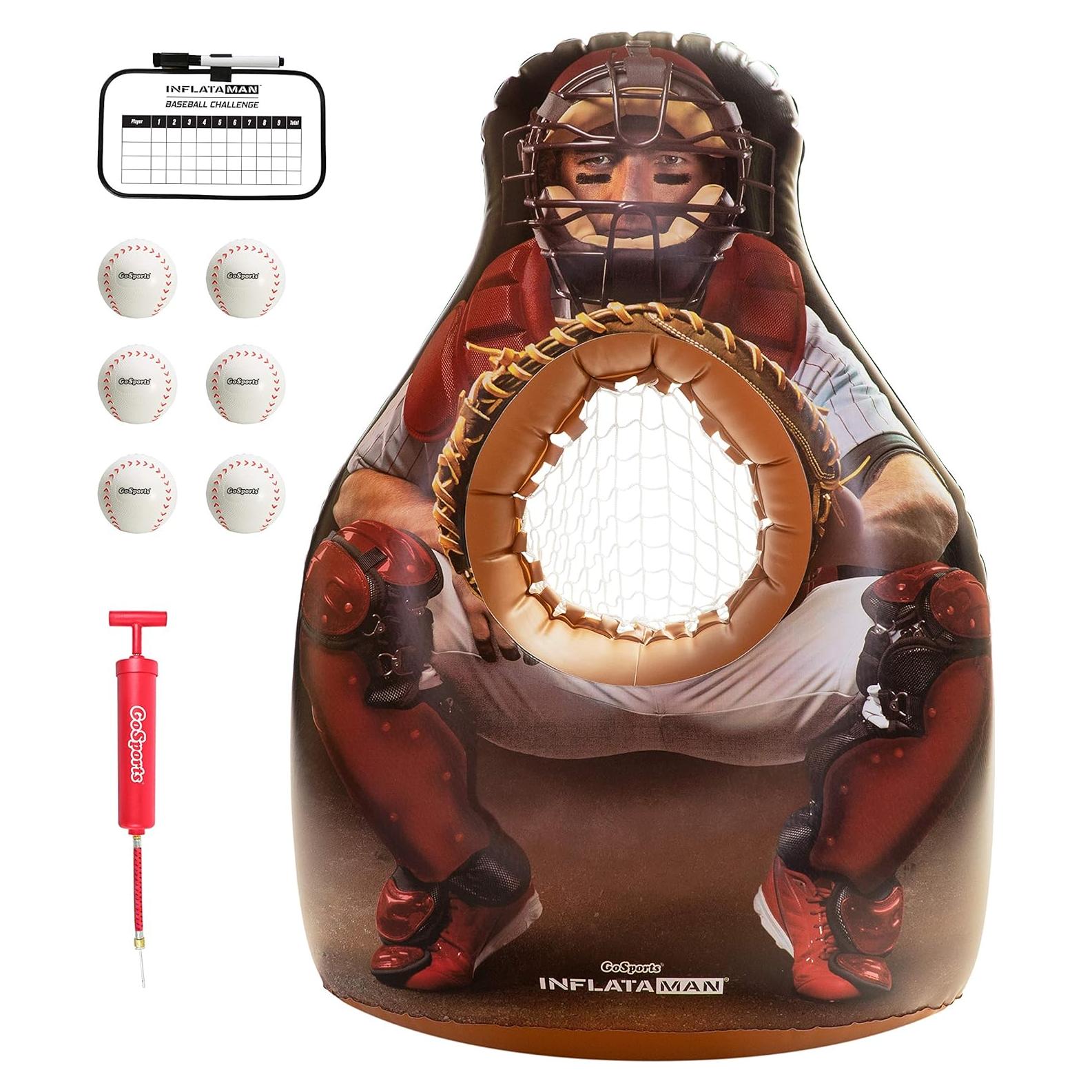 Juego de Lanzamiento de Béisbol Inflataman GoSports - 4 Jugadores