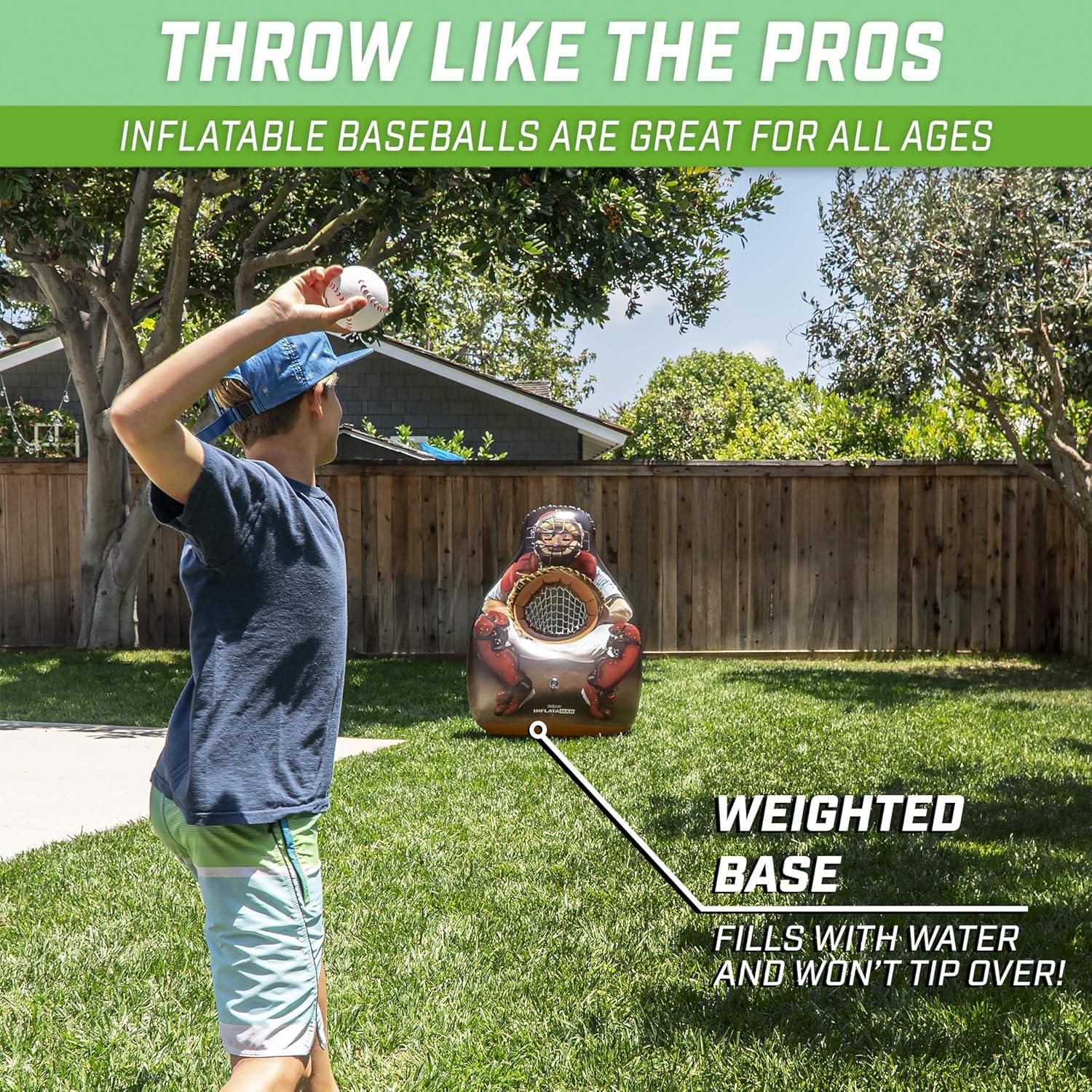 Juego de Lanzamiento de Béisbol Inflataman GoSports - 4 Jugadores