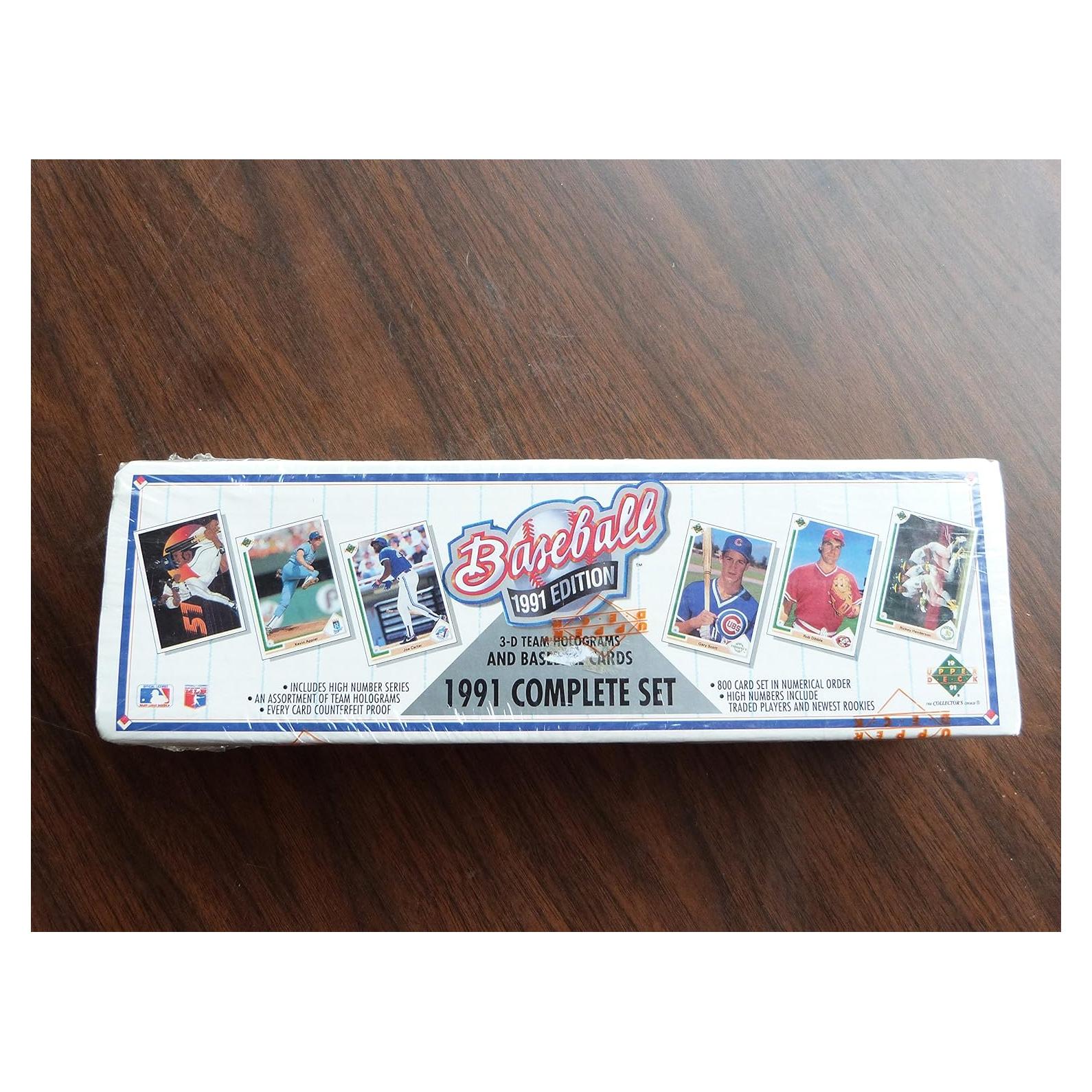 Conjunto Completo Tarjetas de Béisbol Upper Deck 1991 - 800 Tarjetas