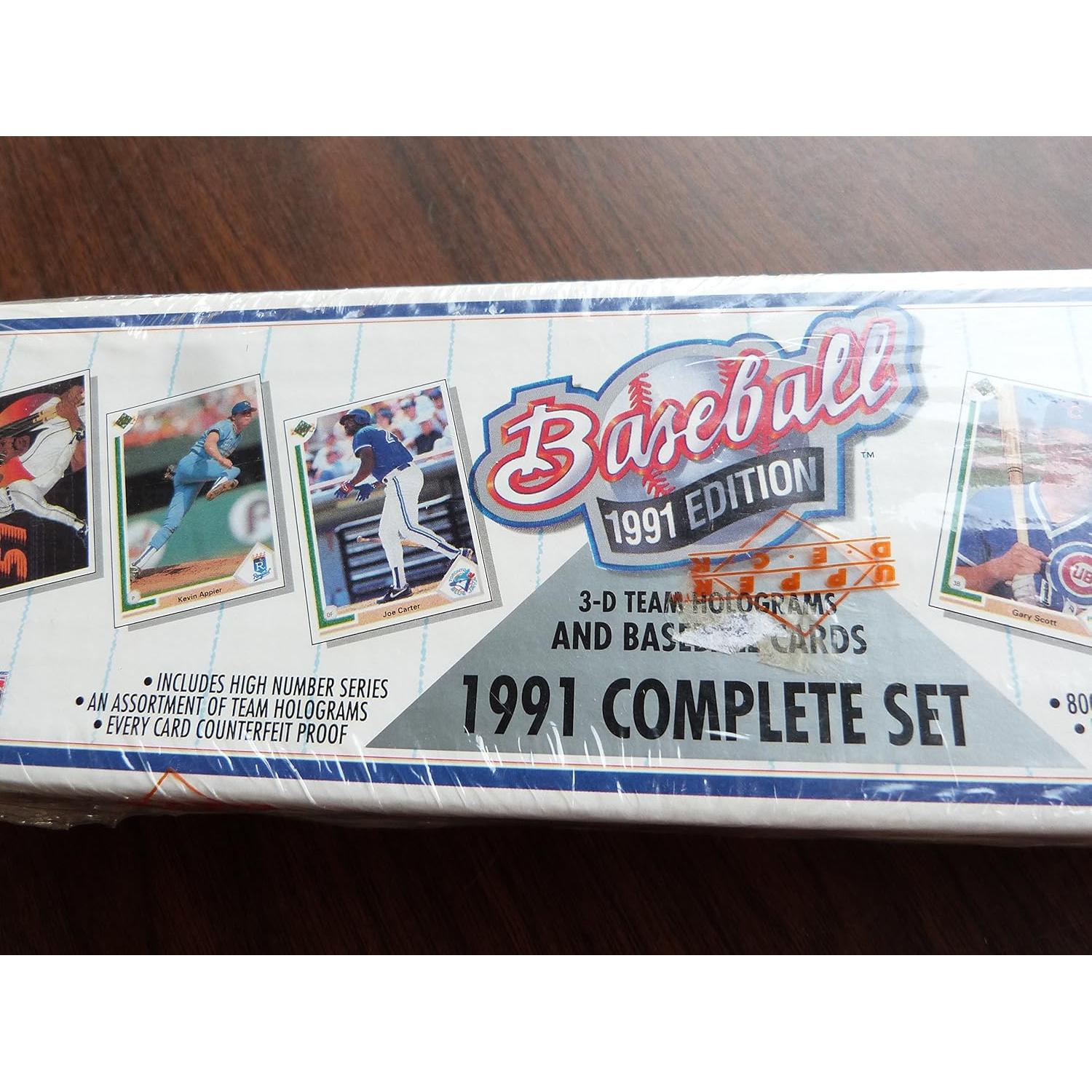 Conjunto Completo Tarjetas de Béisbol Upper Deck 1991 - 800 Tarjetas