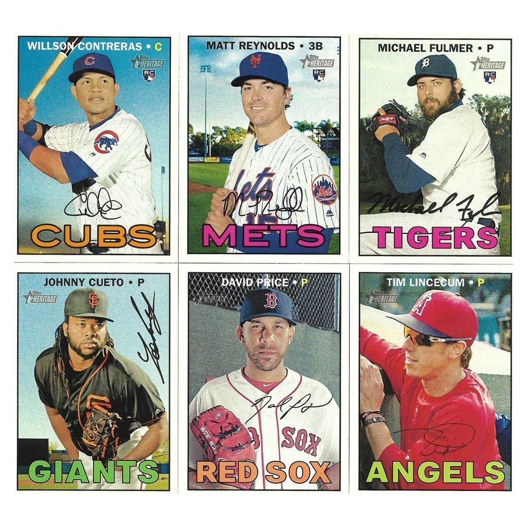 Conjunto de 200 Tarjetas Topps Heritage MLB 2016 Mint