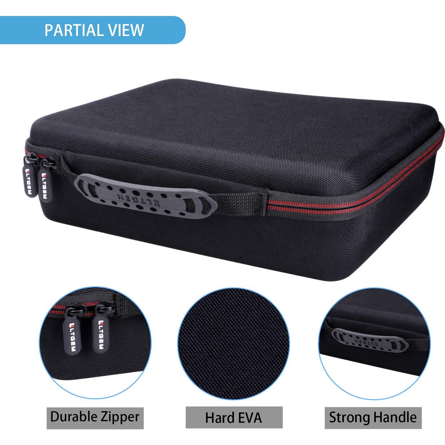 Caja de Almacenamiento de Cartas LTGEM con 6 Divisores - Negra