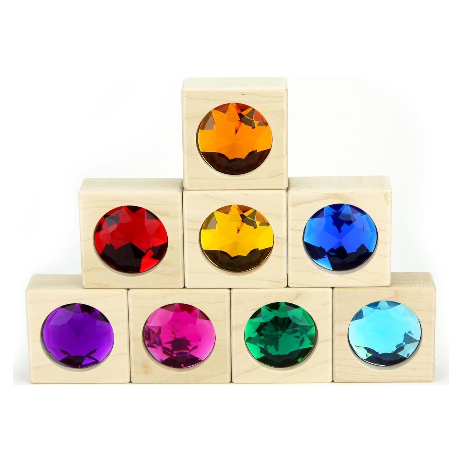 Bloques de Construcción de Madera Dura Everwood 8 Piezas