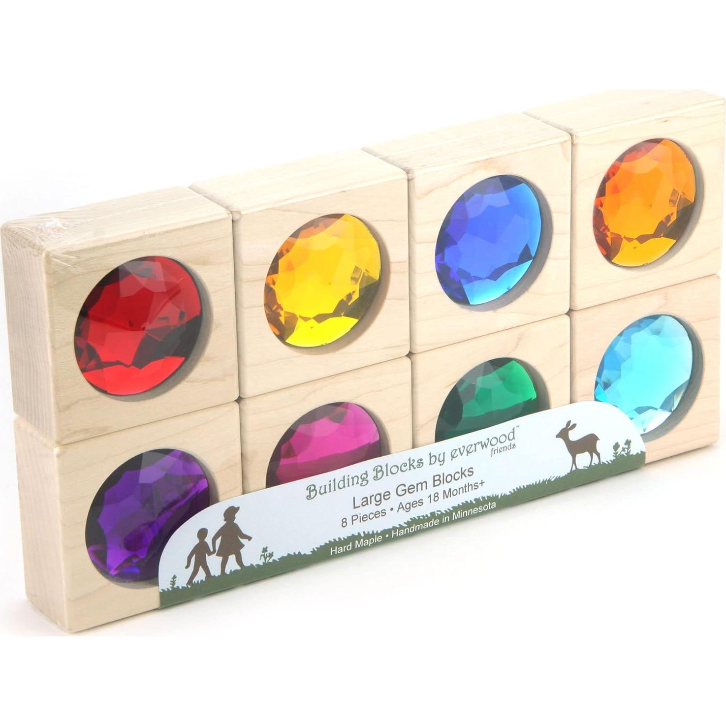 Bloques de Construcción de Madera Dura Everwood 8 Piezas