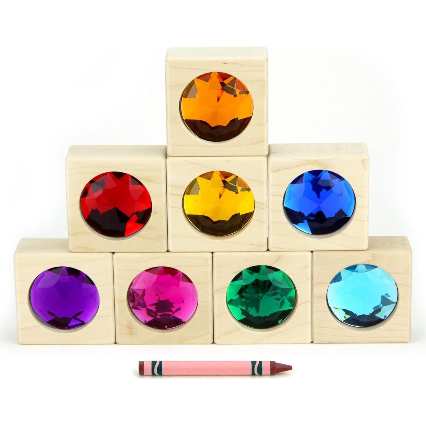 Bloques de Construcción de Madera Dura Everwood 8 Piezas