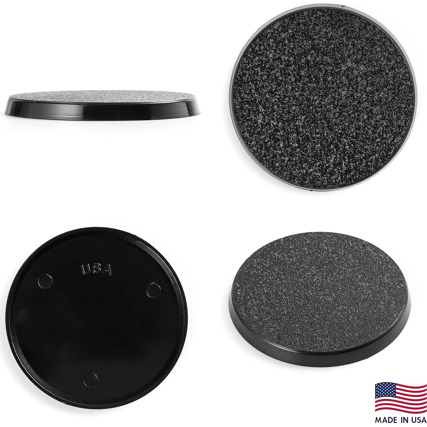 Bases redondas de plástico texturizado 50 mm VSPH 50 unidades