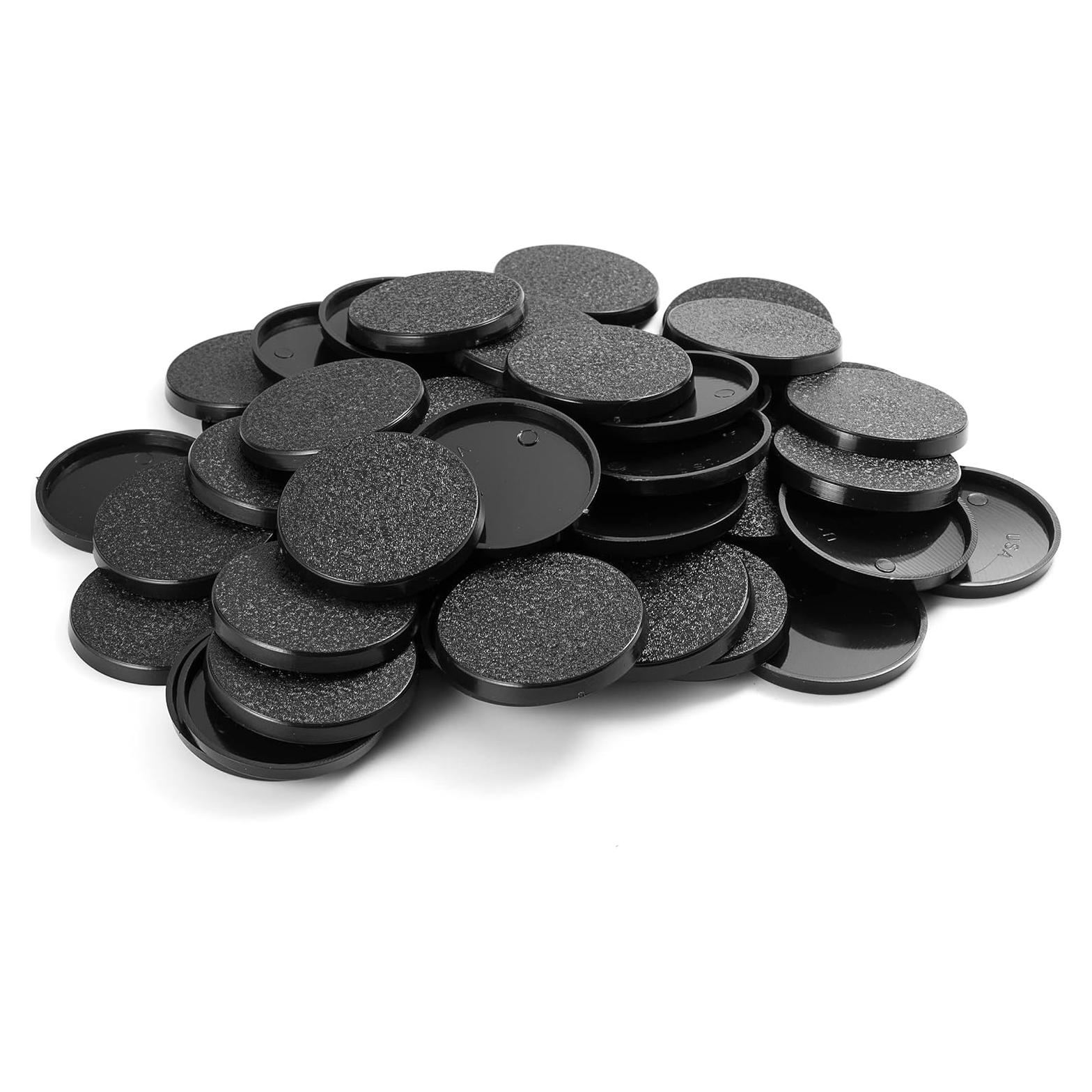 Bases redondas de plástico texturizado 40mm VSPH 50 unidades