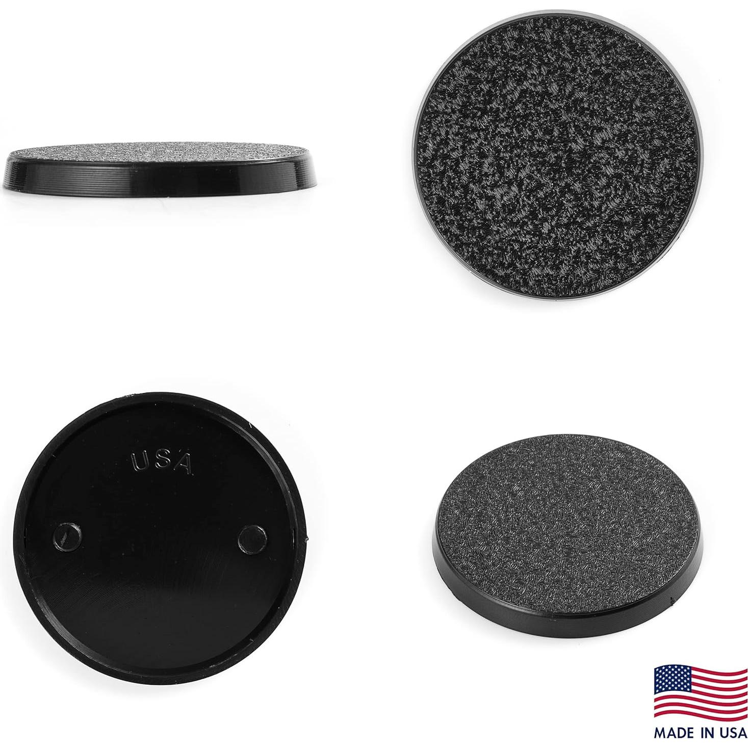 Bases redondas de plástico texturizado 40mm VSPH 50 unidades