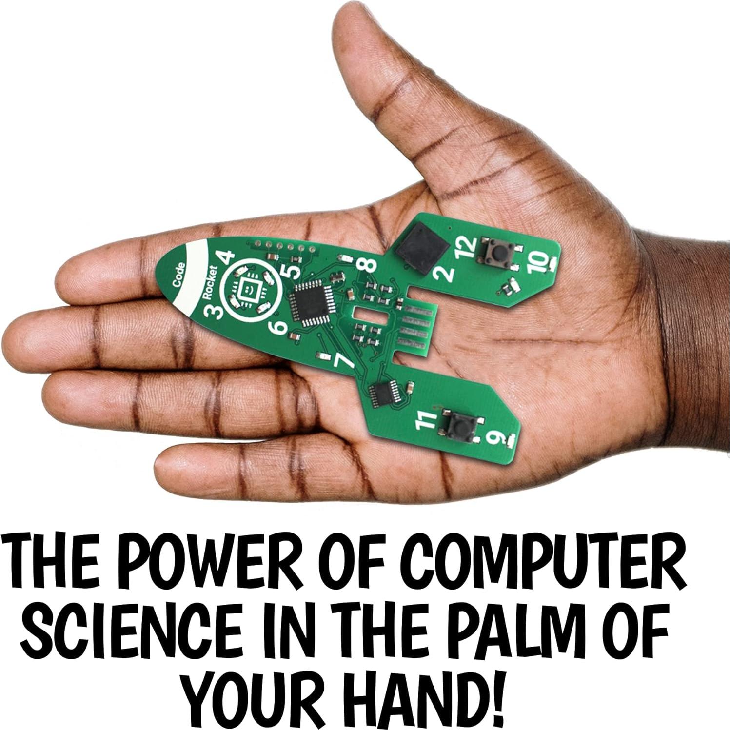 Code Rocket Coding Toy for Kids 8+. Girls & Boys Learn Block & Typed C++ Programming with Circuits. 20+ Space-Themed Projects Teach Code Hands-On. All-Inclusive Coding Game for Kids Ages 8-12+ & Teens