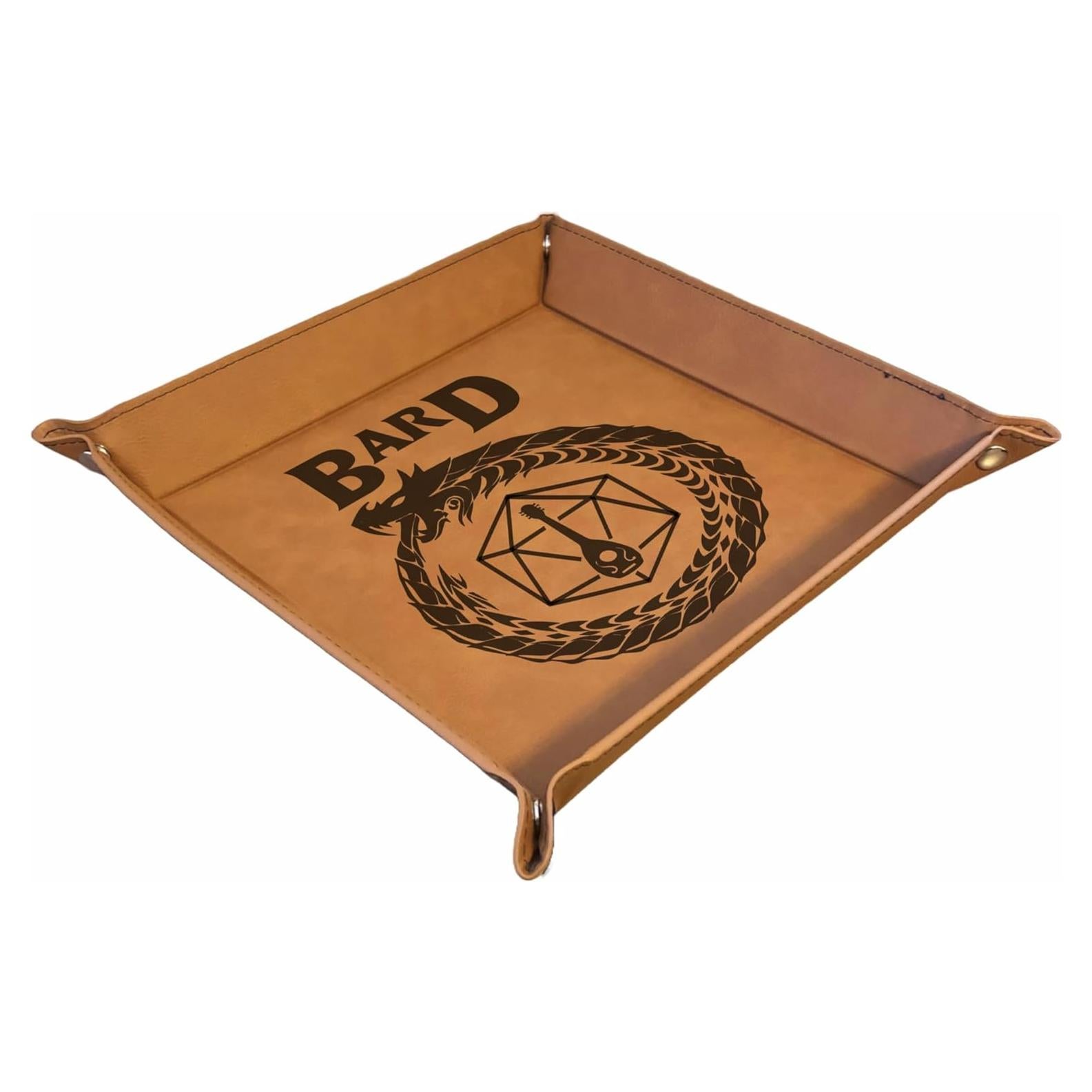 Bandeja de Dados D&D PrecisionNC Cuero Sintético Marrón