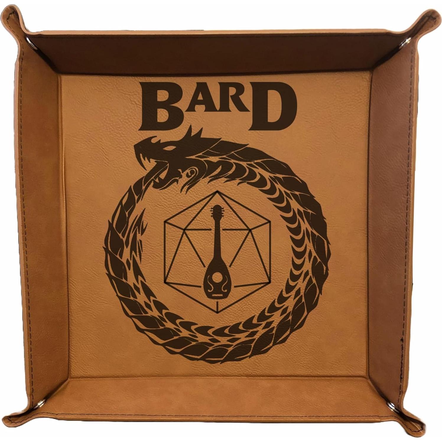 Bandeja de Dados D&D PrecisionNC Cuero Sintético Marrón