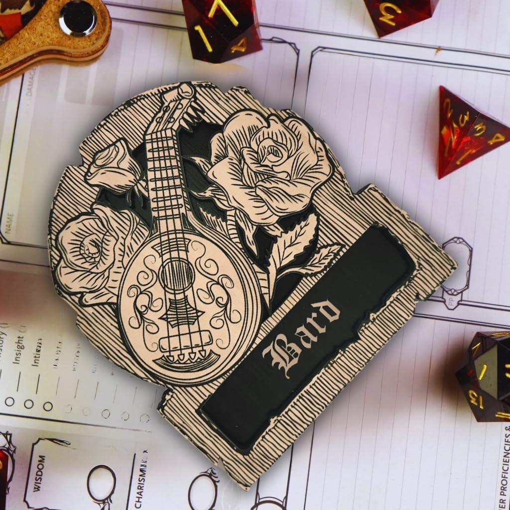 Bandeja de Dados Bardo Rhenuzu 15x13 cm - Posavasos de Madera