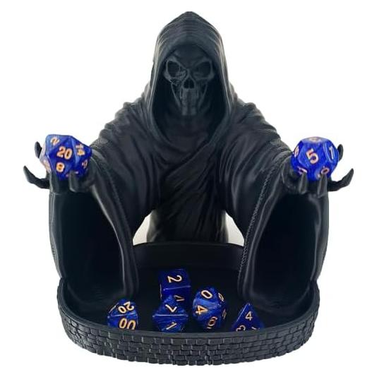 Torre de Dados MunnyGrubbers Grim Reaper con 7 Dados D20