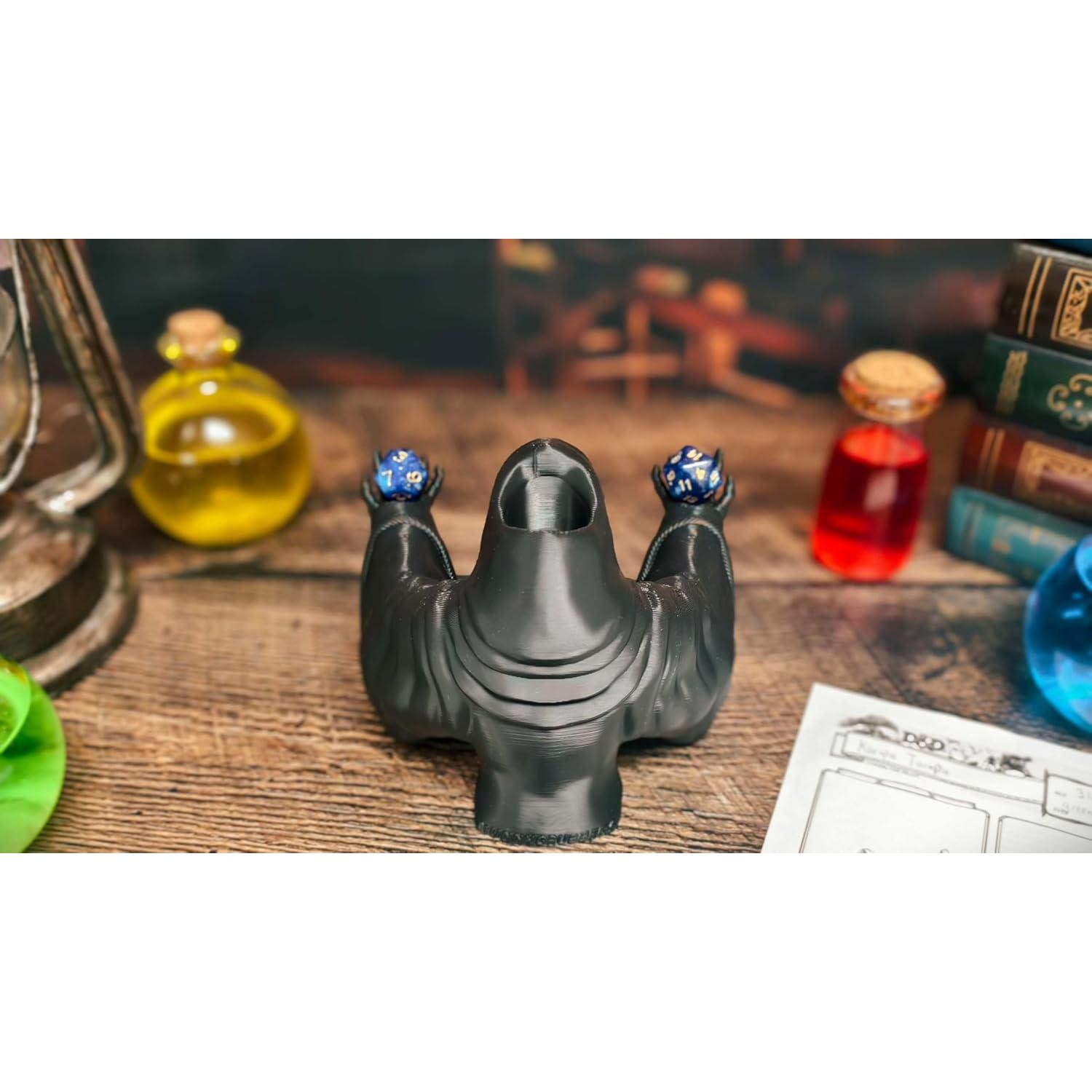 Torre de Dados MunnyGrubbers Grim Reaper con 7 Dados D20