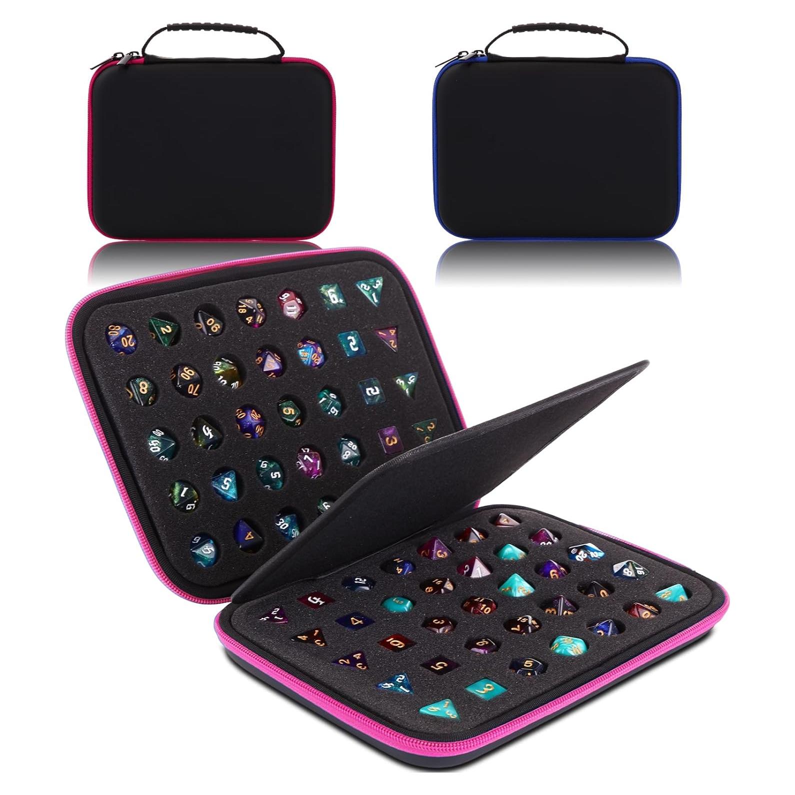 Caja de Dados Aoriher 2 Pcs Gran Capacidad para 70 Dados