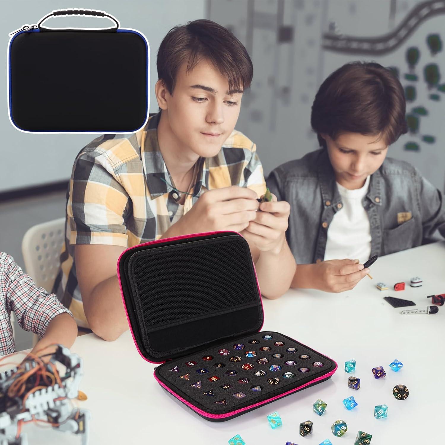 Caja de Dados Aoriher 2 Pcs Gran Capacidad para 70 Dados