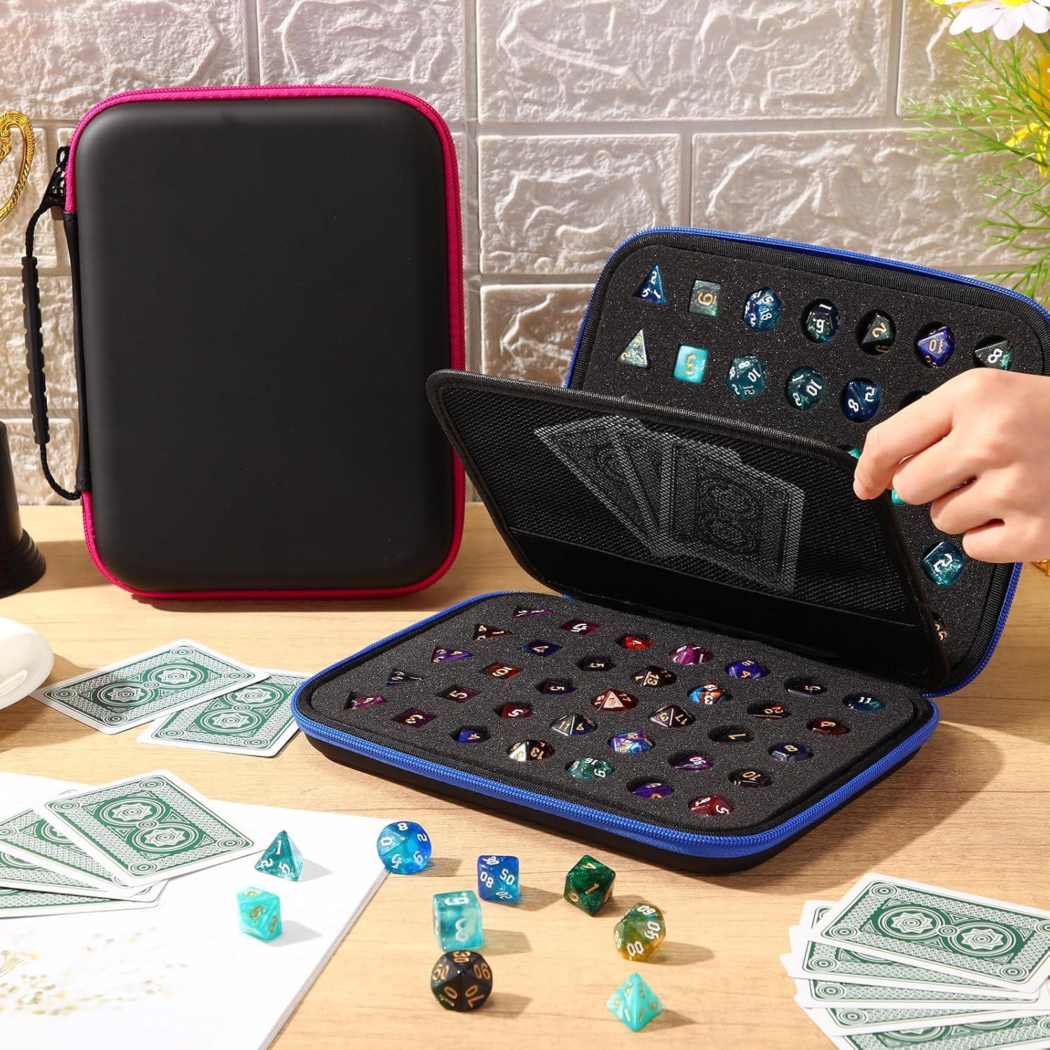 Caja de Dados Aoriher 2 Pcs Gran Capacidad para 70 Dados