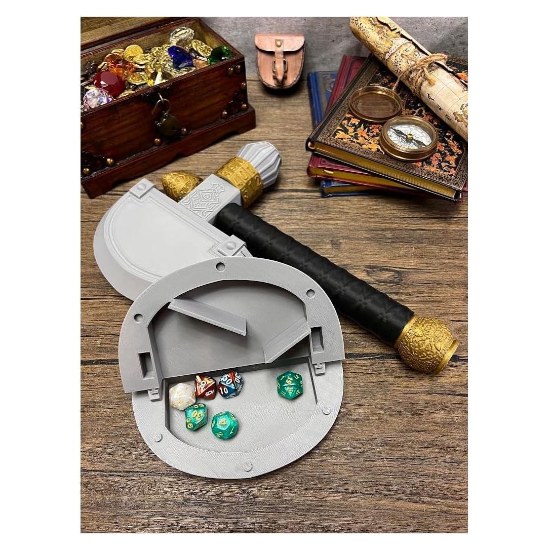 Soporte de Dados Hacha MunnyGrubbers con Bandeja y Rastreador de Salud