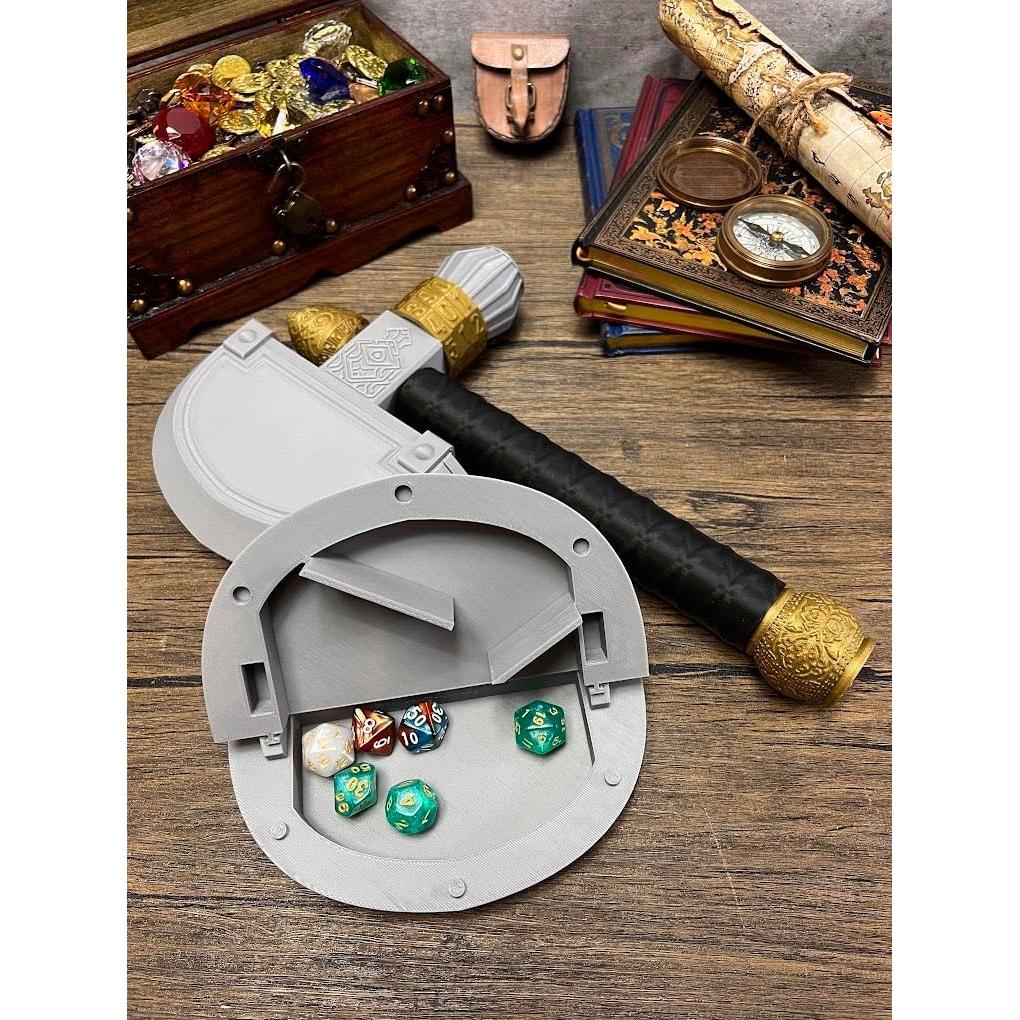 Soporte de Dados Hacha MunnyGrubbers con Bandeja y Rastreador de Salud