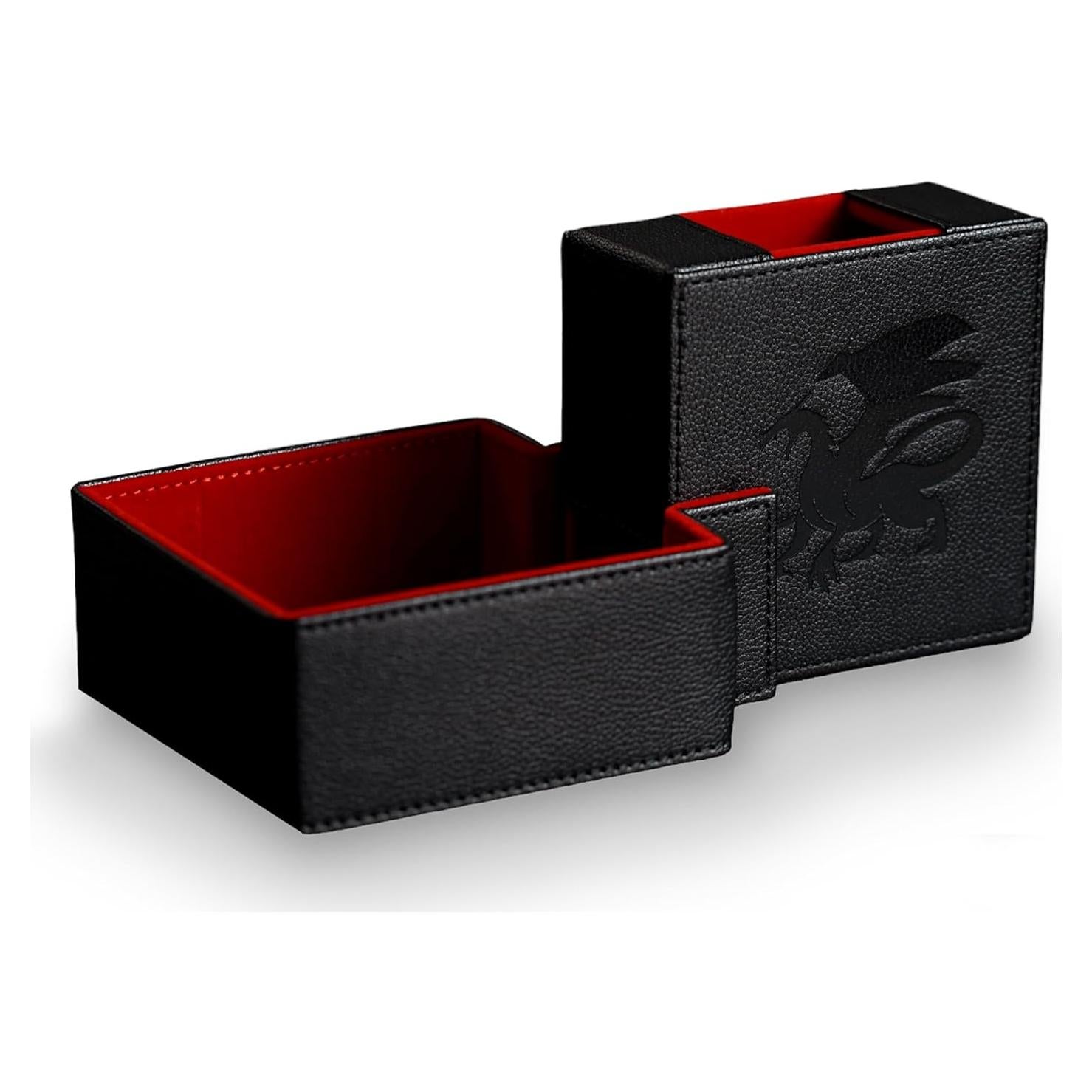 Torre de Dados Plegable AKO - Estuche de Cuero PU Rojo