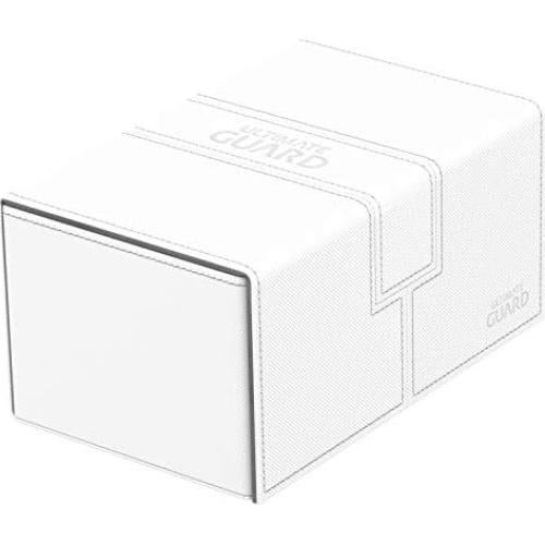 Caja de Deck Ultimate Guard Twin Flip'n'Tray 160+ Blanco/Gris