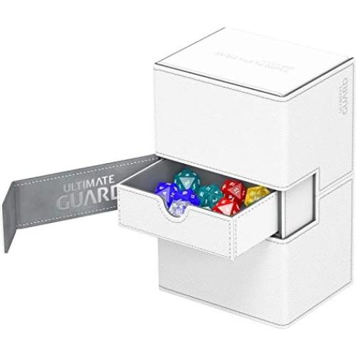 Caja de Deck Ultimate Guard Twin Flip'n'Tray 160+ Blanco/Gris
