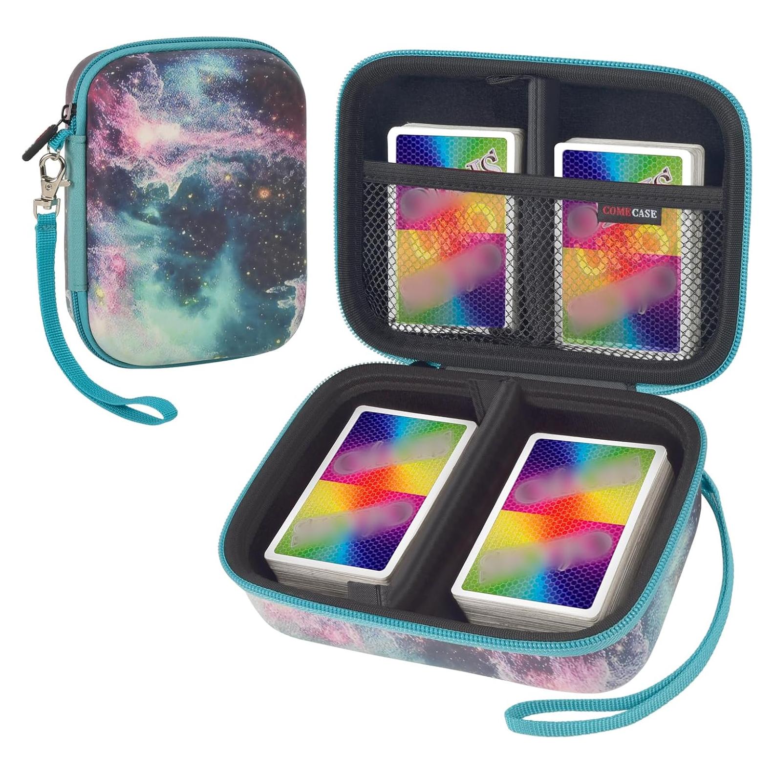 Funda organizadora para cartas TCG COMECASE - Verde, 400 cartas