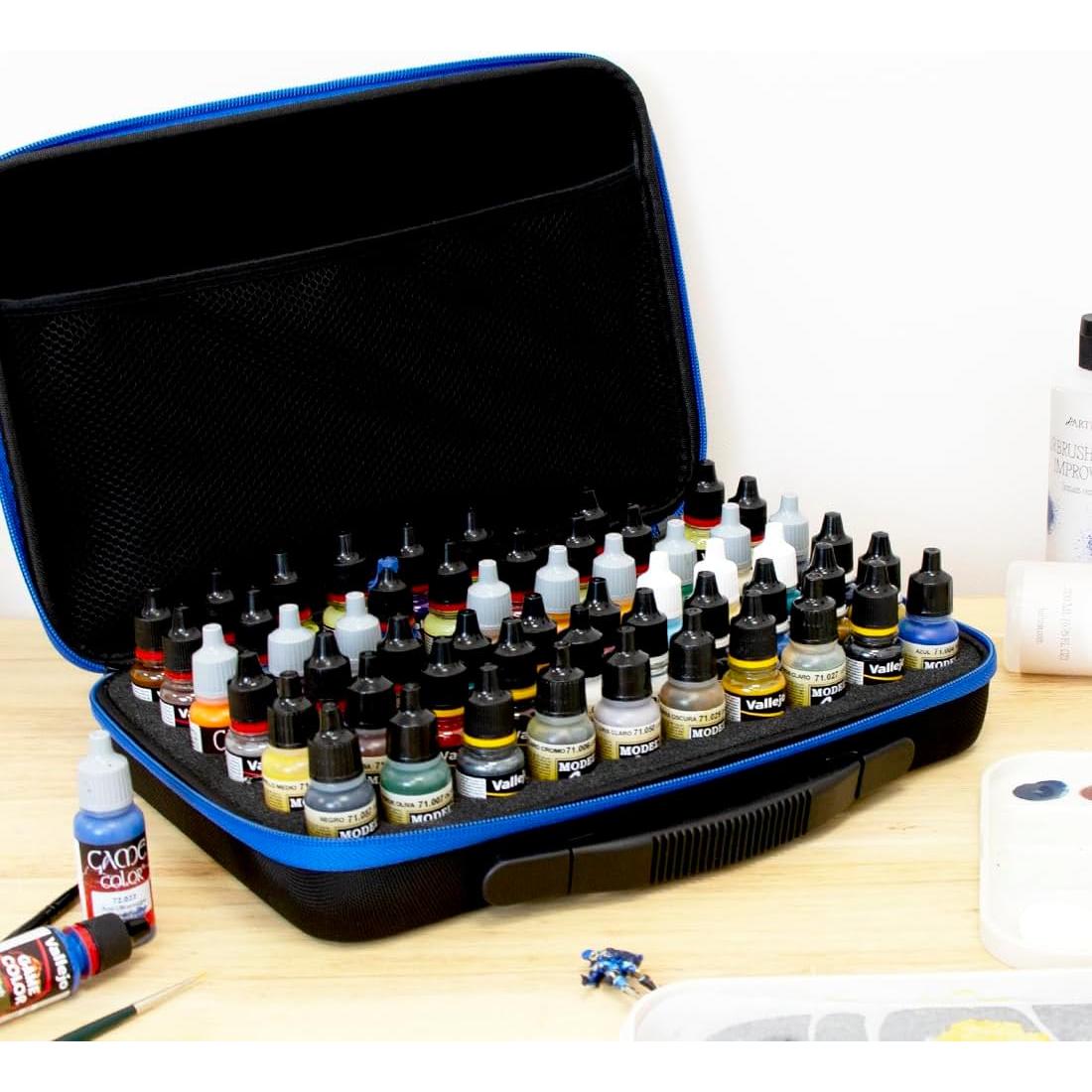 Estuche de Almacenamiento Hartem para 60 Botellas de Tinta y Pintura